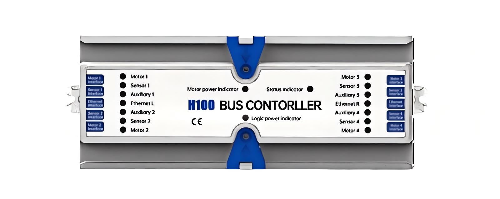 H100 motor drive roller controller dimensions and interface H100 모터 구동 롤러 컨트롤러 치수 및 인터페이스