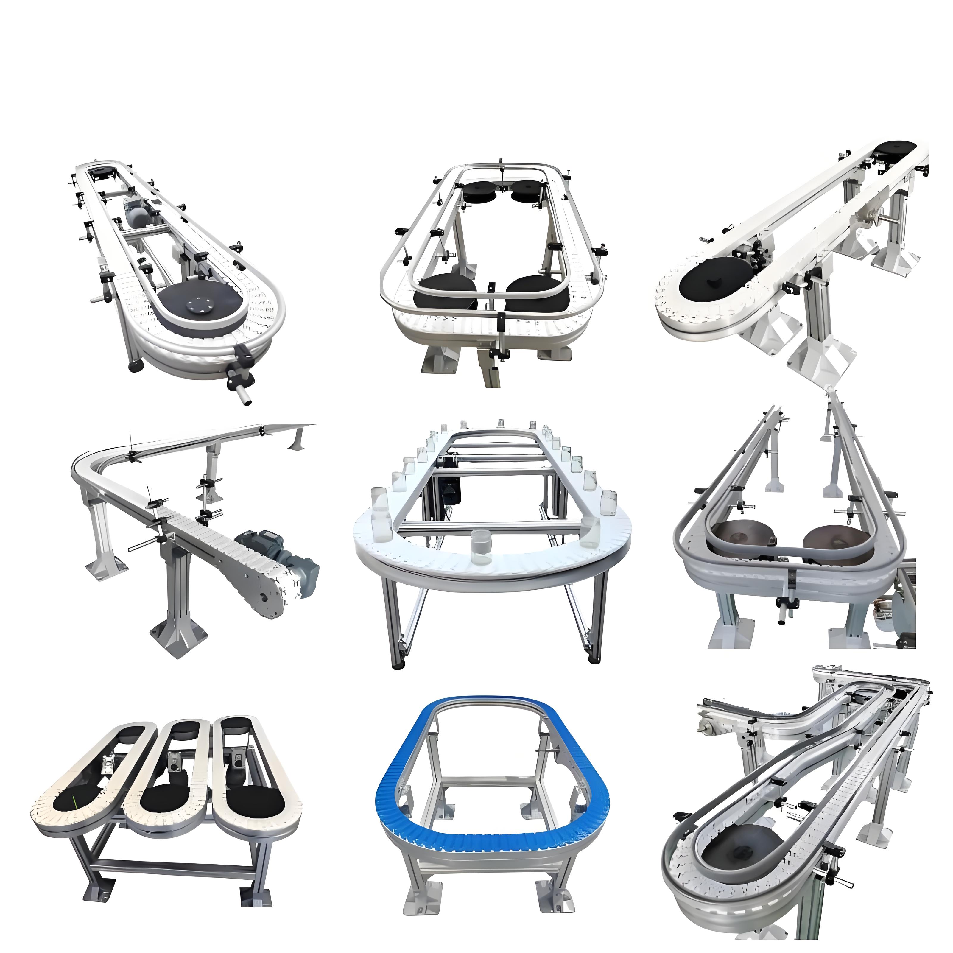 다양한 유형의 플렉스링크 모듈형 컨베이어