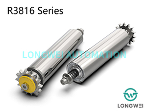 단일 행 강철 스프로킷 체인 구동 조정 가능한 누적 컨베이어 롤러