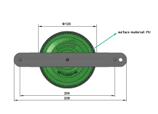 외부 브레이크 롤러