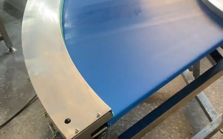 나이프 가장자리 곡선 벨트 컨베이어