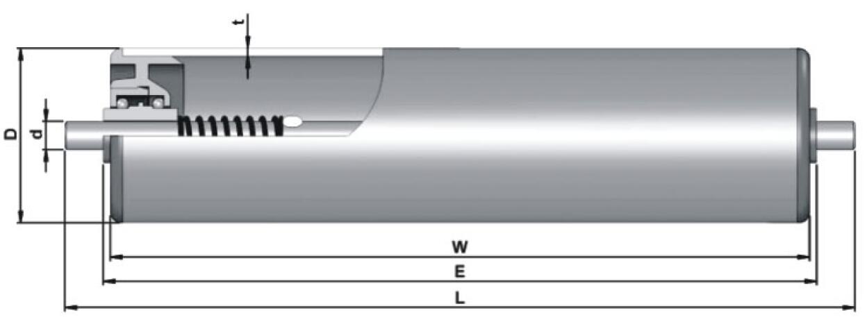 GR900 방식 방수 라이트 듀티 PVC 컨베이어 롤러
