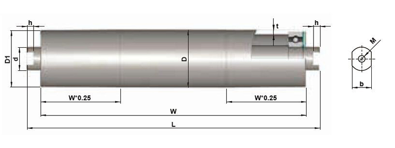 벨트 컨베이어 구동 롤러