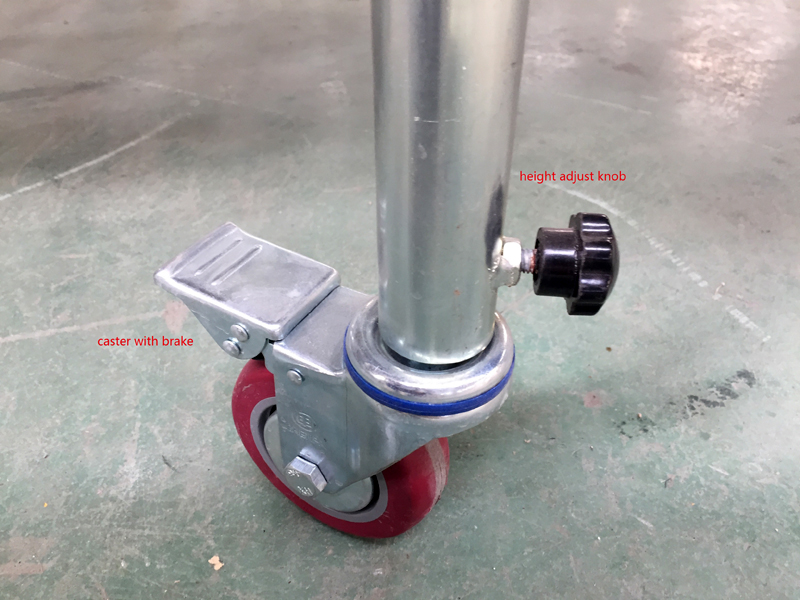 브레이크와 캐스터