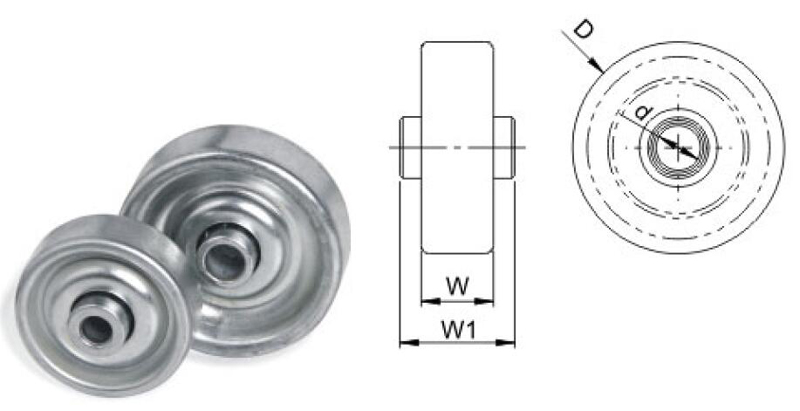 스틸 스케이트 휠