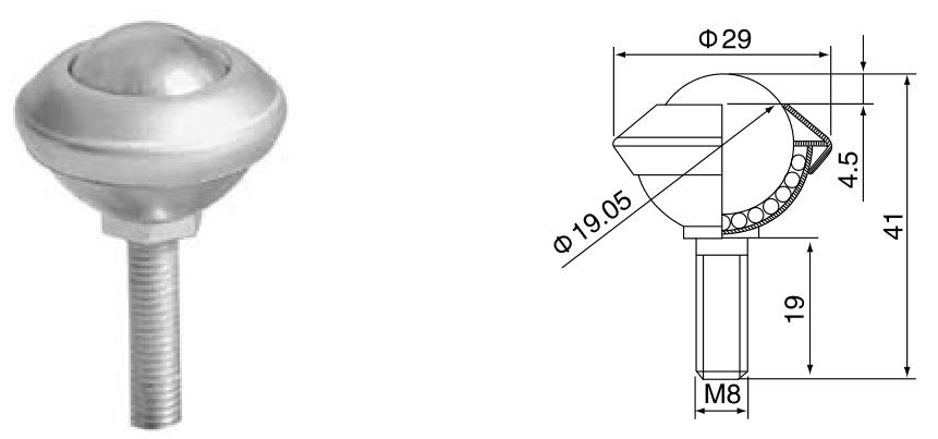 볼트 고정 볼 전송 장치