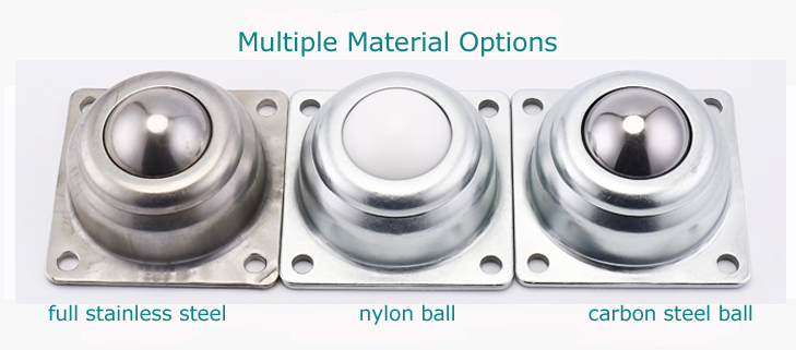 다중 재료 공 베어링 전송 장치