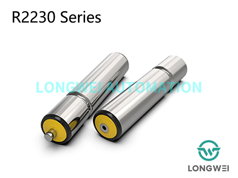 라인샤프트 단일 홈이 있는 원형 벨트 구동 강철 컨베이어 롤러 