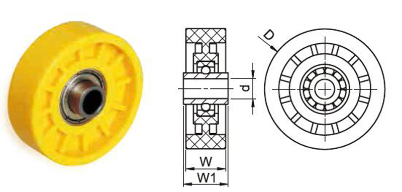 플라스틱 스케이트 휠