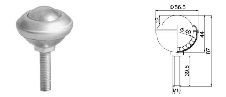 스레드 고정 볼 전송 장치