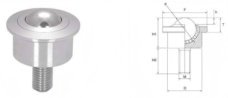 헤비 듀티 가공 강철 스터드 볼 트랜스퍼 장치