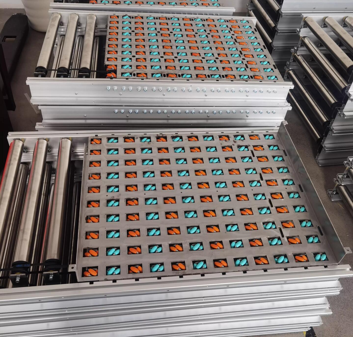 DC 모터 구동 롤러 구동 메카넘 휠 분류기 모듈