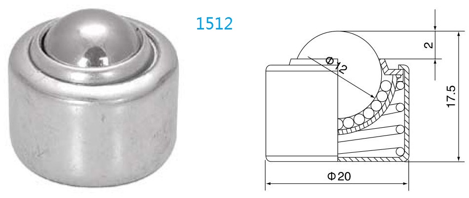 스프링 로드 볼 이송 장치