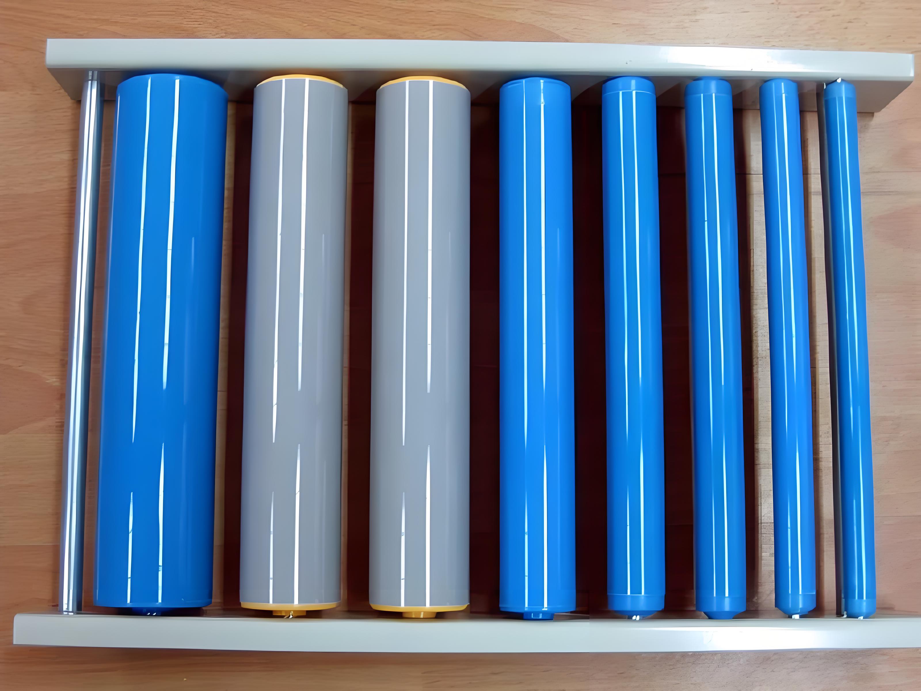 다양한 직경의 PVC 롤러