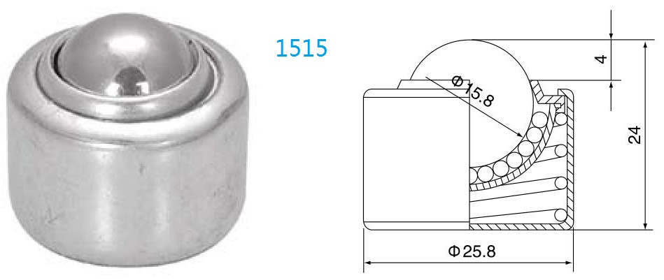 스프링 로드 볼 이송 장치