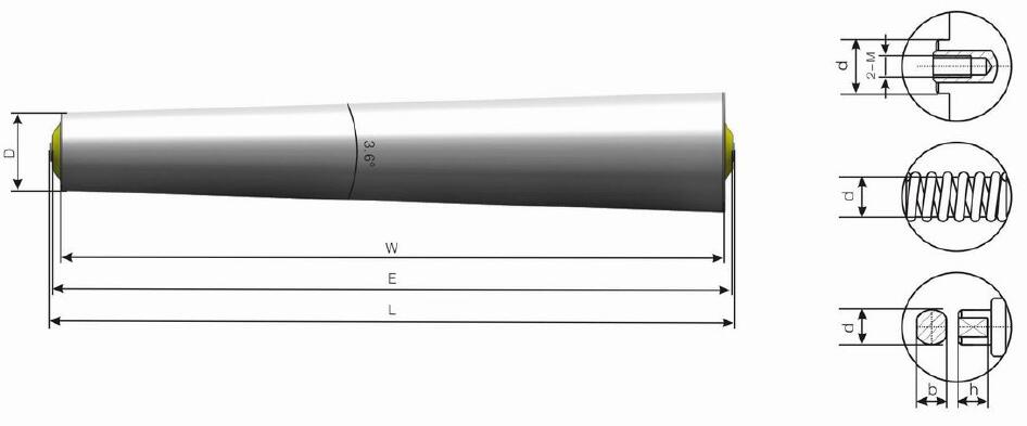 TP500 중력 테이퍼 롤러