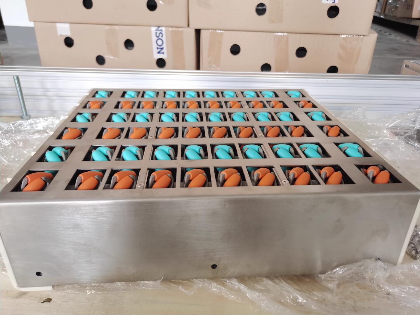 DC 모터 구동 롤러 구동 메카넘 휠 분류기 모듈