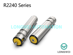 더블 그루브 라운드 벨트 구동 강철 컨베이어 롤러