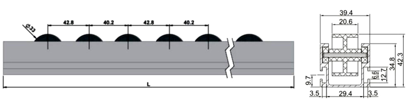 알루미늄 유량 휠 트랙