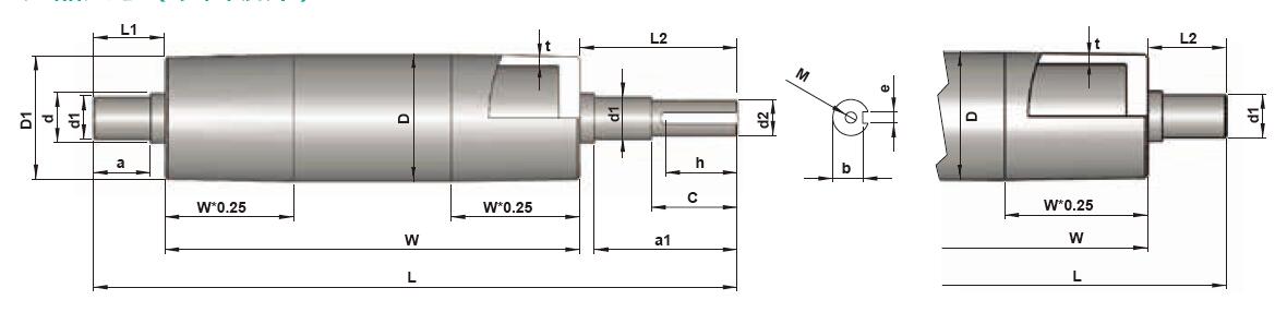 벨트 컨베이어 구동 풀리