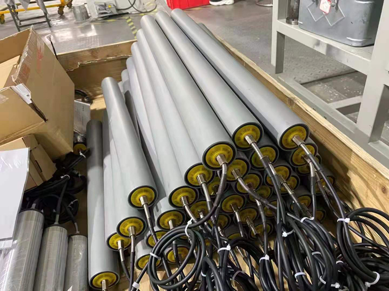 폴리 -V 풀리 직류 모터 구동 롤러